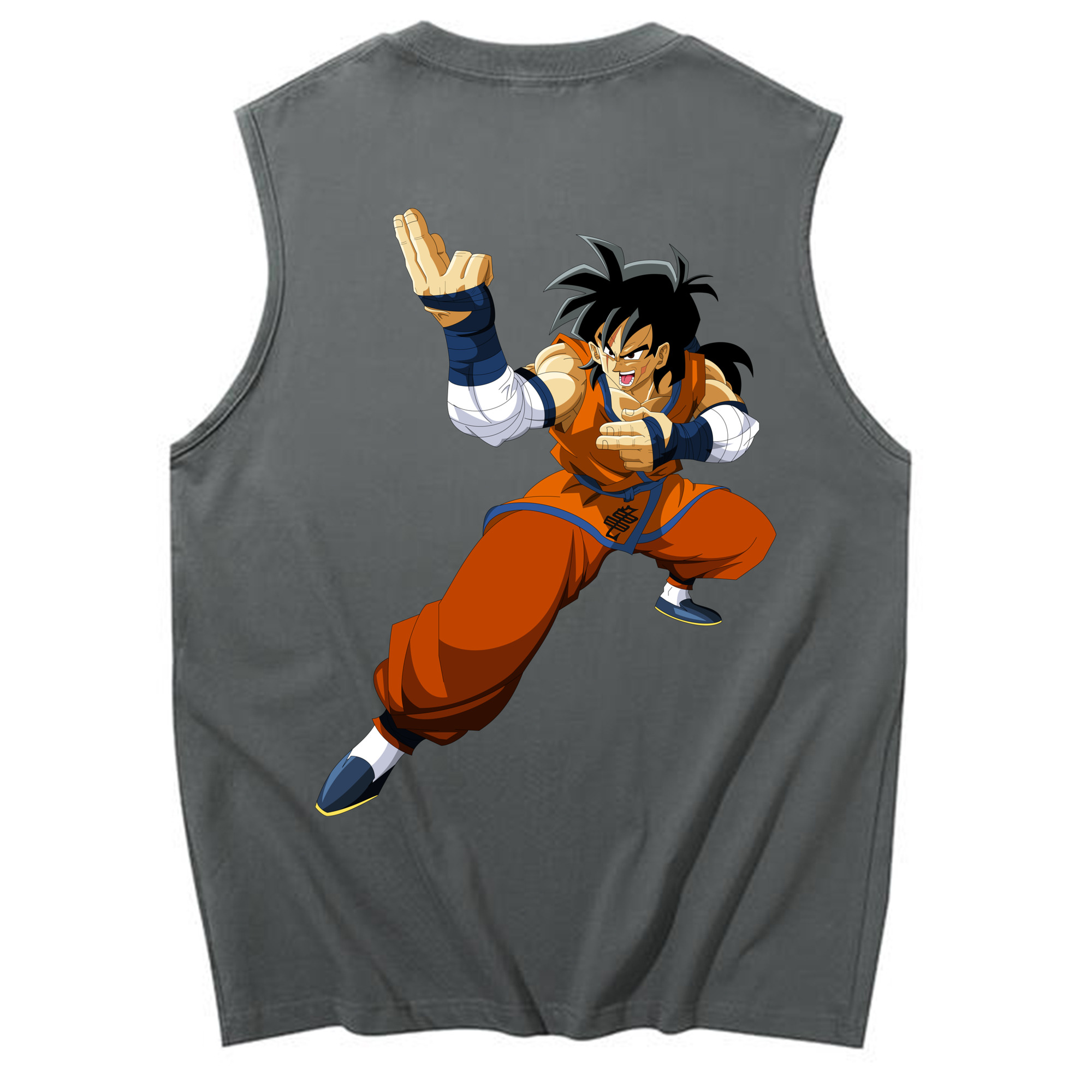 （画像用） ドラゴンボール ヤムチャ DRAGON BALL Yamcha コットン100％タンクトップ（背面プリント）